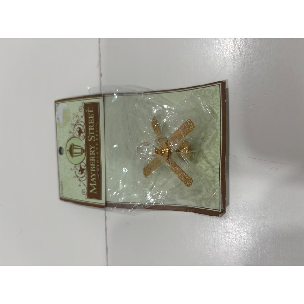 Mayberry Street Miniatures Brass Ceiling Fan Dollhouse Decor Hobby Lobby NEW